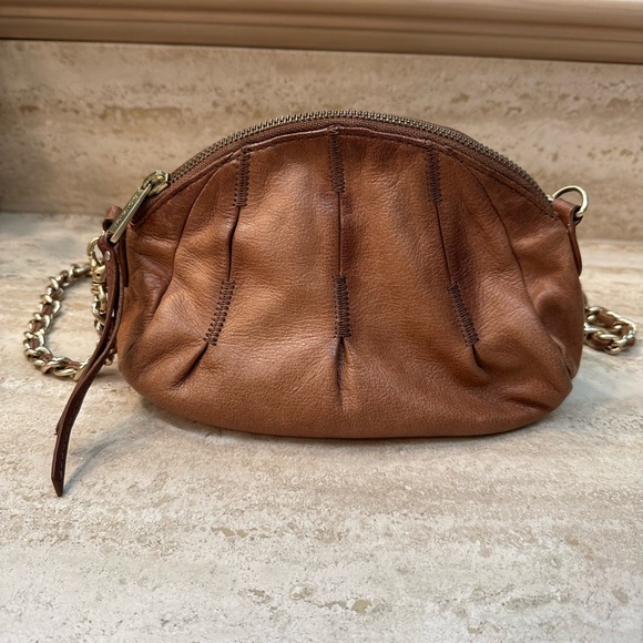 Botkier Cognac Leather Cross Body Bag - Picture 2 of 4